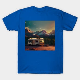 Van Life Camper RV Outdoors in Nature T-Shirt